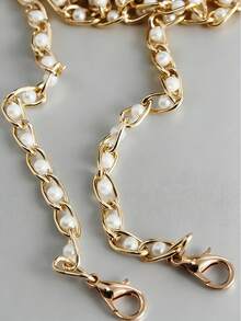 1 chiếc dây đeo giả ngọc trai dài 23,62-43,31 inch, có thể thay thế, dùng cho túi xách, túi đeo chéo dài, móc khóa, phụ kiện du lịch. - trắng - Xem 5