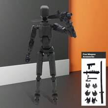 1pc Lucky 13 Multi-Jointed Posable Action Figure Doll, Unisex Assemble Stress Relief Desk Decor Collectible Toy