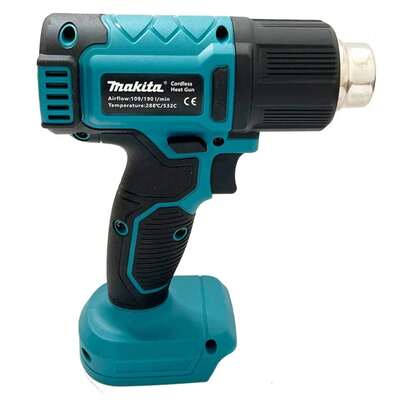 Digital Display Guns Cordless Heat Gun 2 Nozzles Industrial Shrink Wrapping Hot Gun 20V Battery