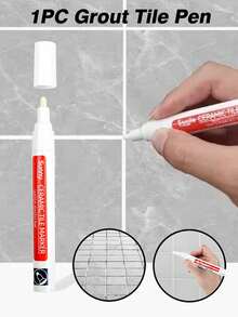Waterproof Tile Grout Repair Pen - Multipurpose Tile Repair Pen, Suitable For Wall And Floor, Anti-Staining, With Precise Tip, Can Be Used For Tile Grout Coloring (Applicable For Bathroom, Kitchen, Indoor/Outdoor) Sticker - Multicolor - View 11