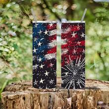 20oz Patriotic American Flag Fireworks Tumbler With Straw - Double-Wall Vacuum Insulated Cup, Leakproof Lid - Keeps Drinks Hot/Cold For Hours - Independence Day, Birthday, 4th Of July Gifts - Red, White, Blue Patriotic Cup For Home, Office, Travel, Outdoor - Durable Stainless Steel Construction, American Flag Decorations, Travel Drinkware, Star Pattern Design, Rustresistant Drinkware, Office Cup, Festive Cup, Highquality Construction, Reusable Cup, Office Workers - 1PC - 查看 5