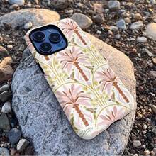 Estuche de teléfono con diseño de árbol de coco de verano y patrón retro para for  16 Pro Max, 15 Pro, 13, 11, 12, XS, 8 Plus y 7, estuche 2 en 1 brillante. - Multicolor - Ver 3