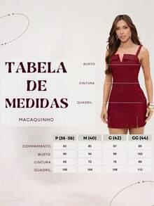 TETE FASHION WOMEN'S SHORT JUMPSUIT WITH V-NECK, ELEGANT TAILORED - 巴羅洛紅葡萄酒 - 查看 4