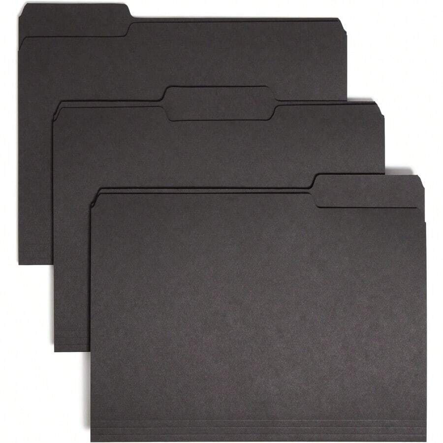 YQQ Smead Carpeta de archivo interior Negro Carta1234 - negro - Ver 1