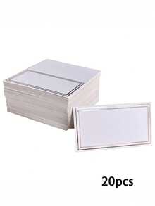 50/100pcs Gold Foil Framed Place Cards, Dining Table Decor Name Cards, Blank Place Cards, Guest Cards, Gold/Silver Foil Stamped Wedding Dinner Table Name Cards, Guest Seating Sign-In Cards, Place Cards, Christmas Wedding Dinner, Party Dinner, Decorations - Multicolor - View 15