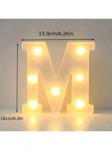 A Set Of 0-9 And A-Z Illuminated Letters, Pre-Cut Frame Kits, Cold White Illuminated Letters, Suitable For Engagement And Wedding Decorations, Birthday Themes, Holiday Parties, Christmas, Graduation Ceremonies, And Family Gatherings. - Nhiều màu - Xem 15