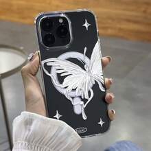 Cute Butterfly Magnetic Magsafe Phone Case For IPhone17 16 15 13 11 12 14 Pro Max XS Max X Shockproof Clear Cover - 無色 - 查看 4