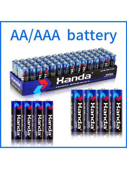 AA/AAA 1,5 V kol-zink engångsbatterier för LED-ljusslingor, leksaker, fjärrkontroller, klockor, mikrofoner, kompatibla med julklappar och alla hjärtans dag-presenter