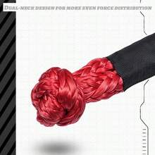 1/2" X 24" High Strength PE Soft Release Tow Strap, 56,000 Lbs Break Strength, Includes Spare Sleeve, Suitable For Boat, SUV, Off-Road, ATV Rescue - Red, Gray, Orange