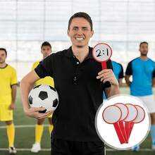 VILLCASE Tablero De Puntuación Borrable 4 Piezas Para Votación Marcador De Escritura Reutilizable Con Paletas De Respuesta Espuma Para Eventos Deportivos Y Subastas - como se muestra-20X10CM - Ver 6