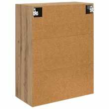 Larryhot Pensile Rovere artigianale 69,5 x 34 x 90 cm Legno multistrato,Robusto e durevole, facile da montare, la scelta ideale per l'arredamento della casa - Castano - Visualizzare 8