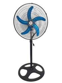 Ventilador Metálico 3 En 1 Con 5 Aspas 50 Cm Mod. Tn001 45.72 Cm 60 Negro Cromo Metal 5 - Negro - Ver 5