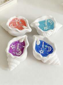 海洋风贝壳香氛蜡烛，果冻蜡烛，饰以贝壳和海星，点燃后仿佛置身海洋，适合家居装饰，可摆放在客厅、卧室、桌面、门厅等处，也可作为礼物赠送。生日、毕业、婚礼等场合皆宜。 - 彩色 - 查看 13
