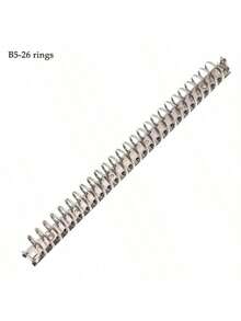 Metal Silver Loose Leaf Binder Rings, Fits A4, A5, A5 B5, A6, A7 Notebooks And Planners, Essential For Back To School, Study Supplies - Silver - View 8