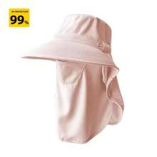 1件装户外徒步可拆卸面罩颈套帽，女士防晒渔夫帽，男士夏季徒步防水速干帽，牛仔钓鱼帽