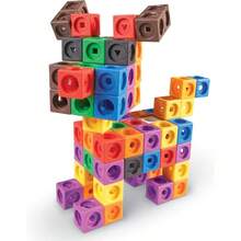 Learning Resources MathLink Cube Big Builders Actividades de Matematica Basica Juguetes Stem Juegos Educativos para Nios 200 Piezas Edades 5+Duradero y cultiva el interés de los niños - Multicolor - Ver 10