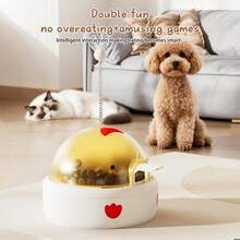 JUJU SHOU 1pc Interactive Pet Feeder Toy - With DIY Stickers, Built-In Battery, USB Rechargeable, Promotes Intelligence Development And Healthy Feeding, Fun Feeding Toy, Pet Training Puzzle Toy, Suitable For Cats And Small/Medium Dogs