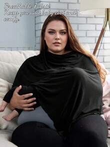 1pc Anti Exposure Nursing Cloth, Nursing Cloth, Nursing Cloth, Outdoor Shawl, Hood Covering, Suspender, Fig Cloth, Hood Covering