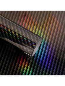 1 Roll Rainbow Black Laser PVC Protective Film - Waterproof, Scratch-Resistant, UV-Resistant - Fashionable & Elegant, Suitable For Various Vehicle Models - one-size - View 9