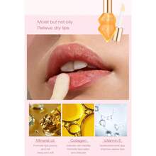 Aceite voluminizador de labios que reduce las líneas de los labios, hidrata, mejora la elasticidad de los labios y mejora la sequedad y la decoloración de los labios. - transparente - Ver 4
