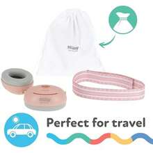 Nuby Soft Sounds - Orejeras ajustables para bebé para protección contra ruidos fuertes, ideales para espectáculos de aire, fuegos artificiales, viajes en vuelo y mucho más Azul solamente. - rosa - Ver 6
