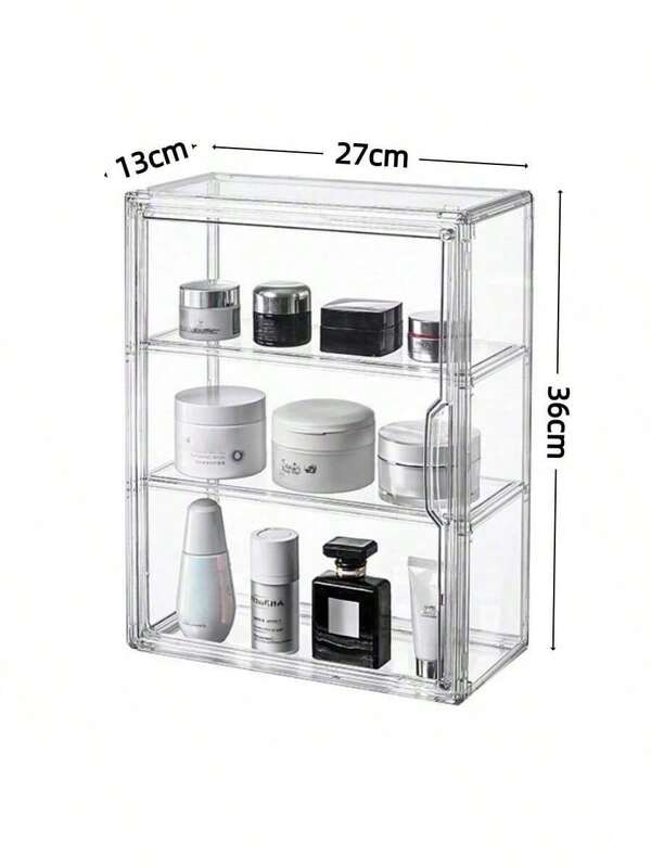 1pc Multi-Functional Transparent Acrylic Storage Box - Dust-Proof Display Box, Suitable For Models, Tools And Books | Transparent Organizer Box, Product Display Rack, Bag & Accessory Storage, Toy Storage, Shoe Storage, Cosmetic Storage