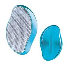 1Pcs Portable Hair Removal Device, Manual Crystal Hair Removal Device, Reusable Nano Glass, Available In Multiple Colors, Easy To Clean, Perfect For Soft And Silky Skin, Skin Exfoliation - Màu xanh lam - Xem 1