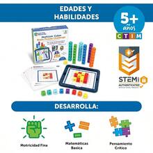 Learning Resources MathLink Cubes Brain Puzzle Challenge 80 Piezas Mayores de 5 aos Juguetes Stem Juguetes de Construccion Habilidades Matematicas BasicasDuradero y cultiva el interés de los niños - Multicolor - Ver 6