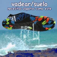 Sandalias Huarache Estilo Playa Antideslizantes Secado Rápido Versátil para Tierra y Agua Zapatos para Mujer  y Hombre Verde zapatos para mujer - verde - Ver 6