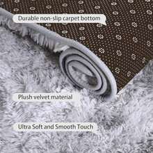 Calore - Alfombra Salon Grandes Shaggy Antideslizante Super Suave Pelo Largo Fluffy Alfombra Adecuado para la Decoración de Salas de Estar y Dormitorios Alfombras (, )(Gris Blanco 250x300CM) - Multicolor - Ver 6