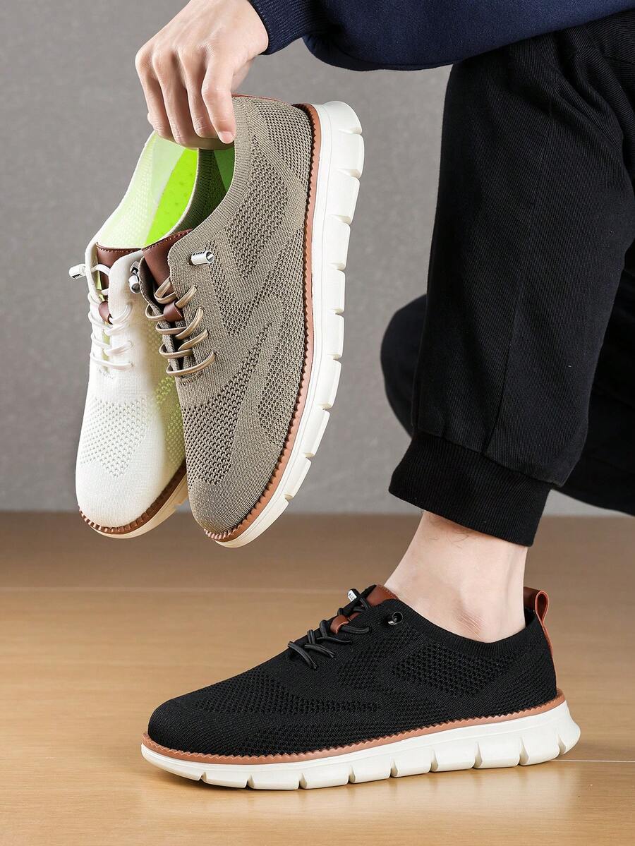 休闲网面鞋，透气，商务百搭。 - 卡其色 - 查看 1