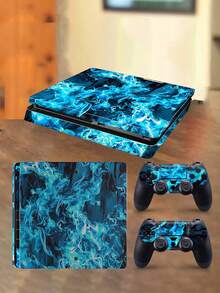 1 Set Slim Game Console Printed Skin Sticker, Waterproof Durable Scratch-Resistant Protective Decal - Multicolor - View 1