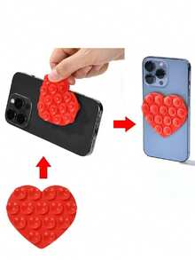 Silicone Suction Cup Phone Case Stand, Suction Cup Phone Holder, Sticky Phone Stand, Sticky Phone Holder, Suitable For Smartphones
