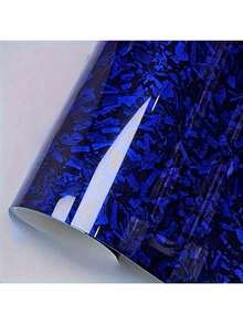 1 Roll Premium Blue Floral Carbon PVC Vinyl Protective Film For Cars - Heat Resistant, Waterproof, Anti-Slip, UV Resistant - one-size - View 12