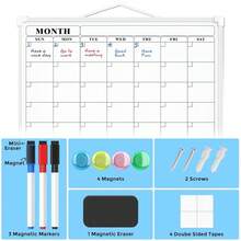MaxGear Monthly Calendar Dry Erase Board For Wall, 16\X12\ Small Hanging Double-Sided White Board, Portable Whiteboard For Planning, Drawing, Memo, To Do List, Schoolsss, Home, Kitchen, Office,White - 白色的 - 查看 5