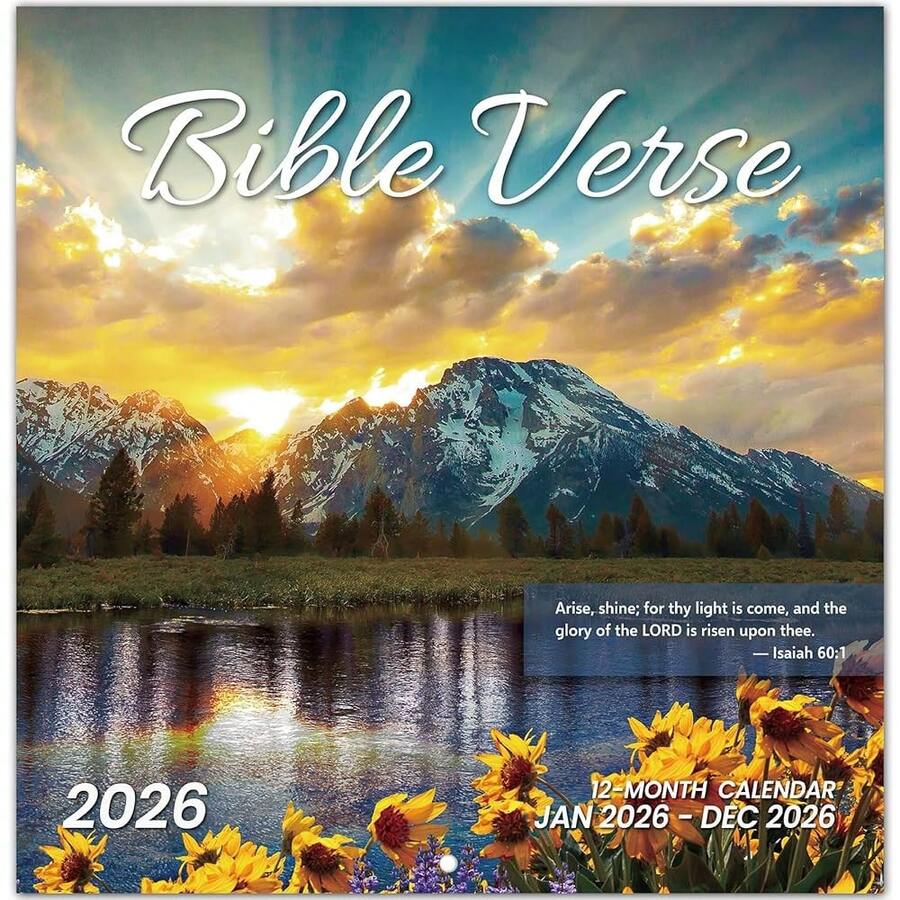 2026 Calendar, Bible Verses Monthly Wall Calendar 2026 Runs From Nov ...