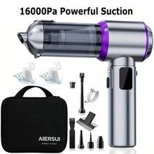 SUITU Penyedot Debu Genggam Nirkabel Portabel untuk Mobil, Penyedot Debu Mini Basah & Kering yang Bertenaga, Penyedot Debu untuk Pembersihan Rumah, Dilengkapi dengan Baterai 11.1V 2000mAh, Cocok untuk Mobil, Rumah, Kantor, dan Skenario Berkemah. Catatan: Isi daya selama 3-5 jam sebelum digunakan. - MultiWarna - View 14