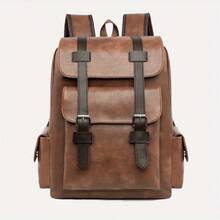 [Back To School Season]Multi Functional Portable 13 Inch Laptop Backpack, Men's And Women's Minimalist British Style Commuting Backpack - Multicolor - View 8