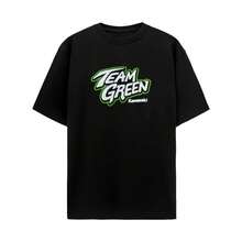 Kawasaki Motors Team Green Racing T-Shirt, Outdoor Gear, Unisex, Summer, Breathable, For Motorcyclists, Cool Fashion Gift. - Black - View 1