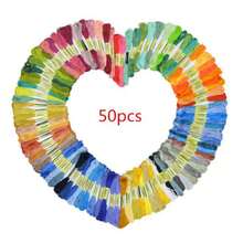 250 Colors Embroidery Floss, Colorful Polyester Cross Stitch Thread, DIY Handwork Embroidery Yarn, Random Color - Multicolor - View 3