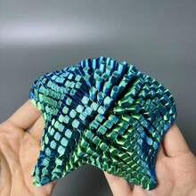 Modelo de estrella de mar 3D multiarticulado y móvil - Extremidades flexibles y posicionables, colores iridiscentes arcoíris (turquesa/rosa/verde/morado) - Body suave, movimiento lento y reptante - Figura de colección y novedad para regalos de Pascua - multicolor - Ver 6