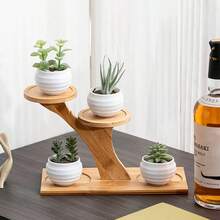 1pc Multi-Tier Succulent Plant Stand, Desktop Organizer Rack For Living Room, Office, Balcony, Thickened - Multicolor - View 6