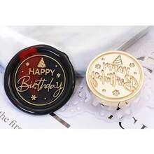 BAOFALI 1pc 25mm Clock Gear Pattern Removable Brass Head Classic Wax Seal Stamp, Suitable For Decorating Cards, Envelopes, Invitations, Packages, Wedding Invitation Wax Seal - Gift Wrapping Wax Seal Stamp - one-size - View 21