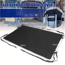 Oxford Cloth Waterproof Motorhome Awning, Tailgate And Barn Door Cover, Car Cover, Rain Cover, Automotive Motorhome Rear Barn Door Awning Cover, Waterproof Sunshade Cover, Sunshade Insulation Cover, Multifunctional Foldable Automotive Tailgate Cover, UV Protection, Rain And Snow Proof, Easy Storage, Waterproof Sunshade Insulation Cover - Black - View 10