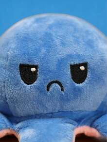 Double-Sided Flip Octopus, Expression Can Be Reversed, Soft,Gifts For Mom,Home Decor,Premium Set,Gifts,Best Friend Gifts Women,Best Friend Gifts,Bulk Gift Items,Office Decor,Office Desk Accessories,Decor,Mini Stuff - 藍色 - 查看 4