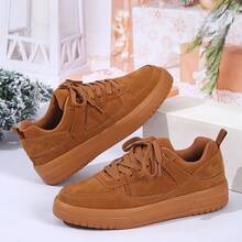 Women's Retro Mary Jane Sneakers Platform Cushioned Sole Casual Street Style Shoes - Brown - View 15