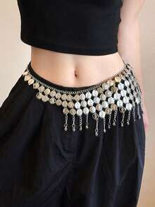 Khăn quấn hông, dây đeo thân, váy múa bụng, phụ kiện trang phục Halloween cho nữ. - Nhiều màu - Xem 5