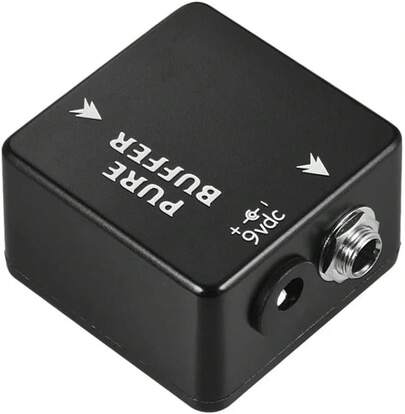 Pedal de efecto buffer de guitarra Buffer, carcasa completamente de metal