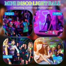 Voice-Controlled Smart Party Light With Wearable Bracelet And Car Suction Cup, Colorful Magic Ball Stage Lights For Disco Atmosphere, 4 Colors Remote Control DJ LEDs, Compact Portable Holiday Decorations - Creative Gift Idea Perfect For Home Parties - Blue - View 6