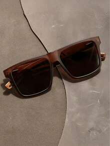 1 Pair Retro Half-Frame Non-Prescription Fashion Glasses, Lightweight And Comfortable, Available In Multiple Colors, Unisex Stylish Accessory With Minimalist Frame Design - Multicolor - View 8